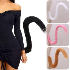 Lolita Style Cat Tail Plush Cosplay Costume Accessory Gift