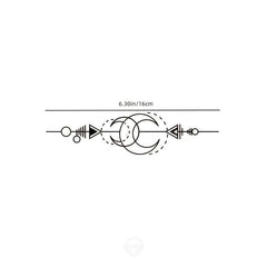Waterproof Moon Semi-Permanent Tattoo Sticker