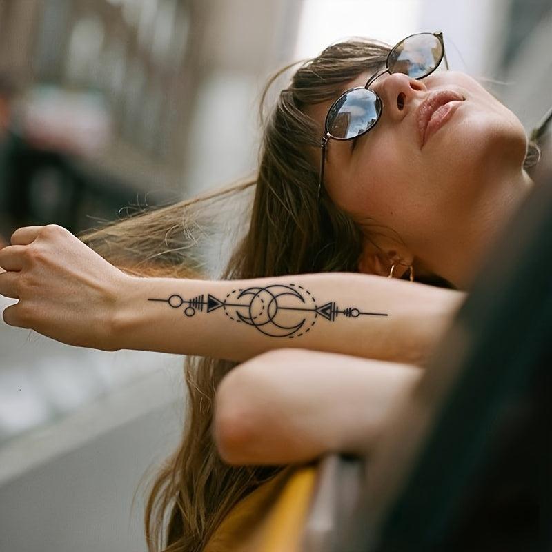 Waterproof Moon Semi-Permanent Tattoo Sticker