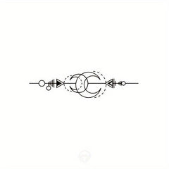 Waterproof Moon Semi-Permanent Tattoo Sticker