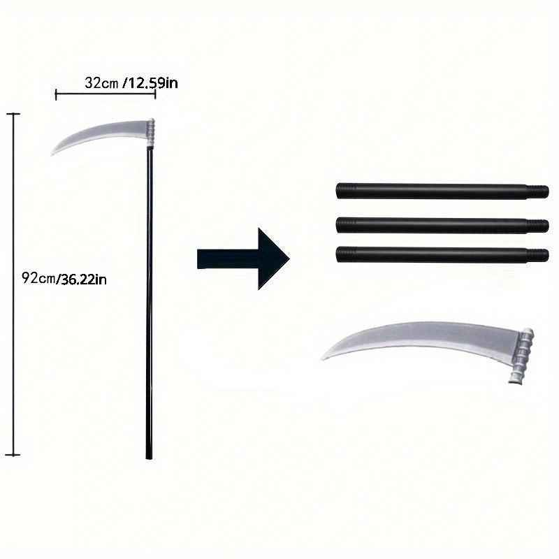 4pcs Halloween Grim Reaper Costume Set