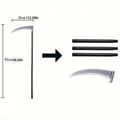 4pcs Halloween Grim Reaper Costume Set