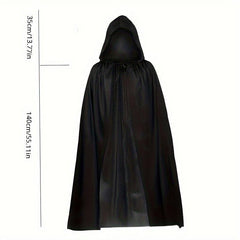 4pcs Halloween Grim Reaper Costume Set