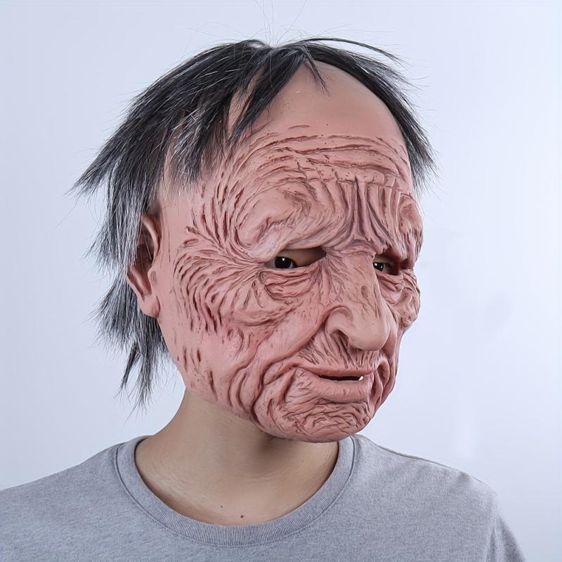 Grandpa Masks Old Man Halloween Cosplay Latex Masques Face Mascara Props