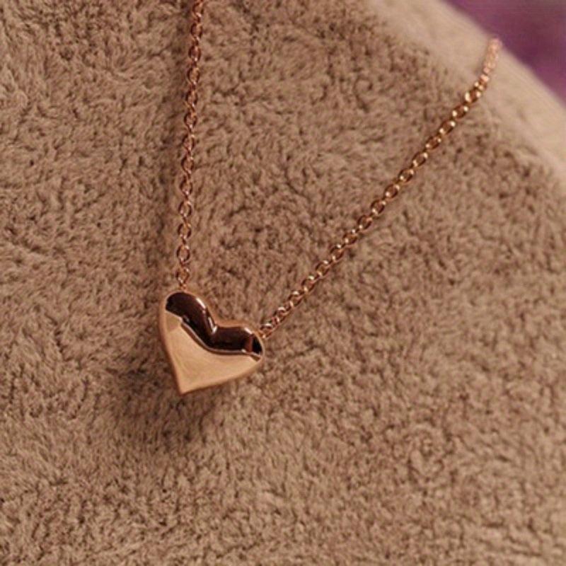 Women's Evening Dress Silver Chain Love Turquoise Necklace Pendant