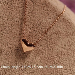 Women's Evening Dress Silver Chain Love Turquoise Necklace Pendant