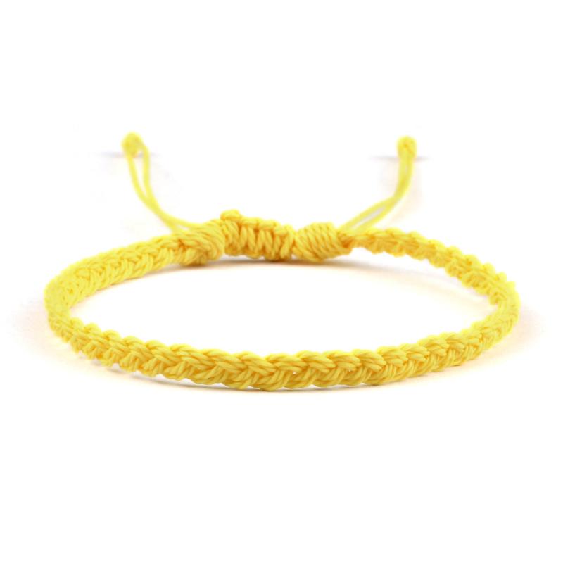 Spandex Braided Cord Bracelet Adjustable Macrame Bracelet