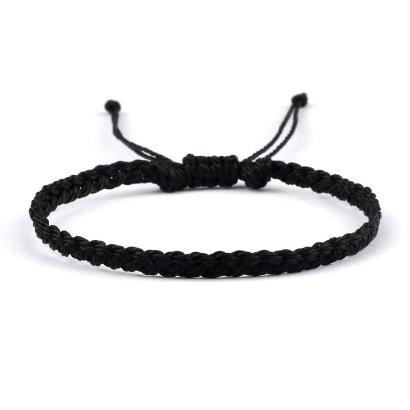 Spandex Braided Cord Bracelet Adjustable Macrame Bracelet