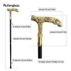Golden Goat Handle Walking Stick 35-43inch