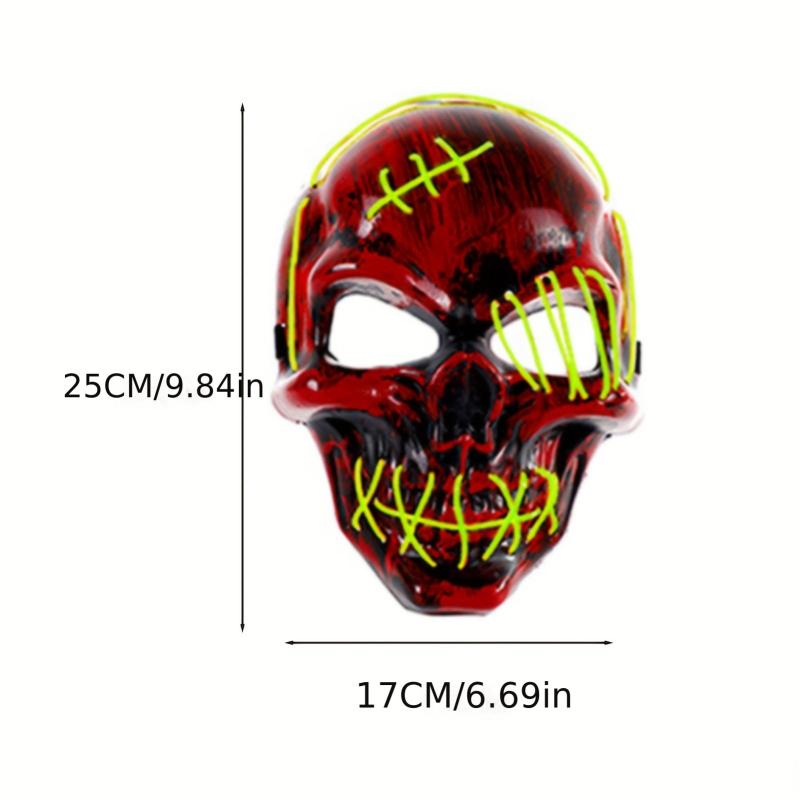 Men's One Eyed Luminous Mask Halloween Horror Mask