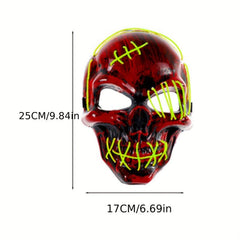 Men's One Eyed Luminous Mask Halloween Horror Mask