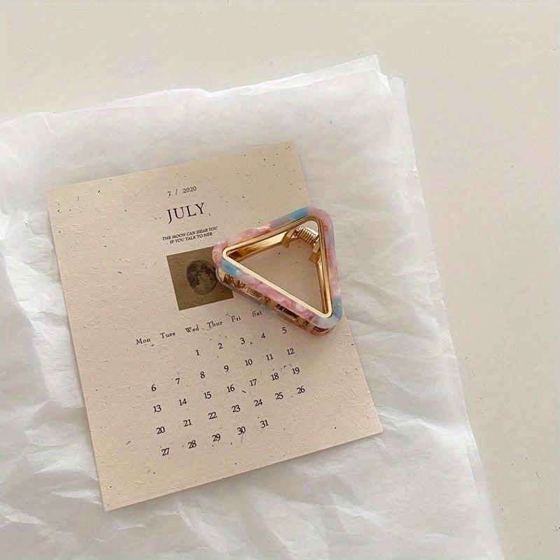 Geometric Acetate Hair Claw Clamps Metal Hair Clip Decorative Hair Accessories