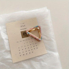 Geometric Acetate Hair Claw Clamps Metal Hair Clip Decorative Hair Accessories