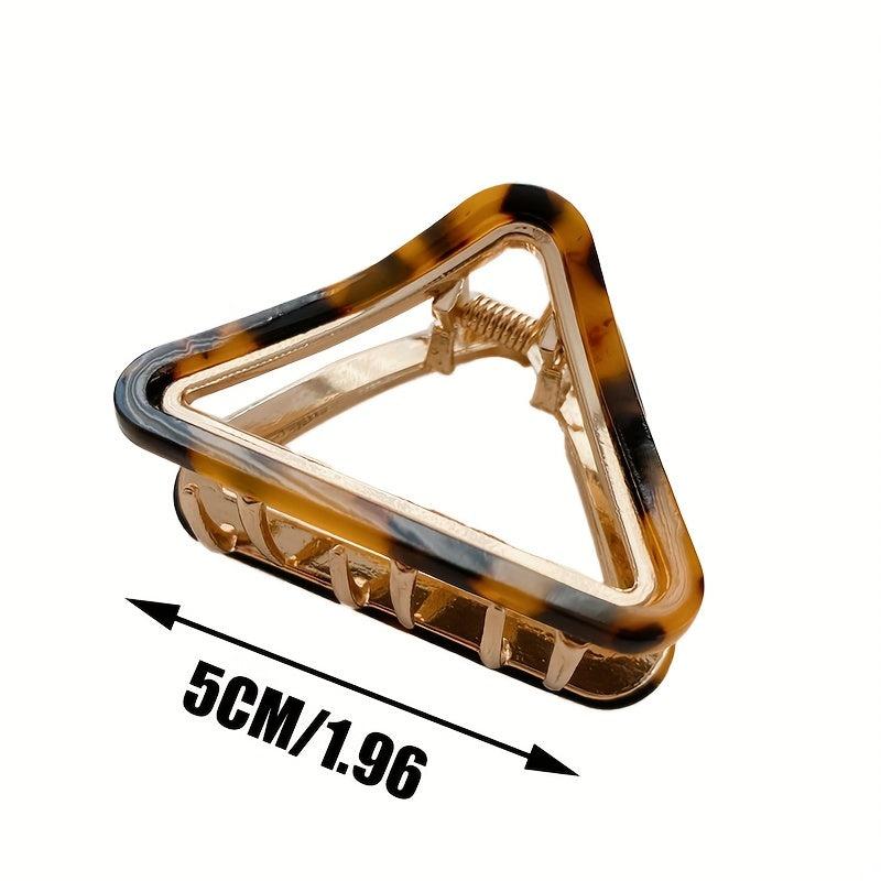 Geometric Acetate Hair Claw Clamps Metal Hair Clip Decorative Hair Accessories