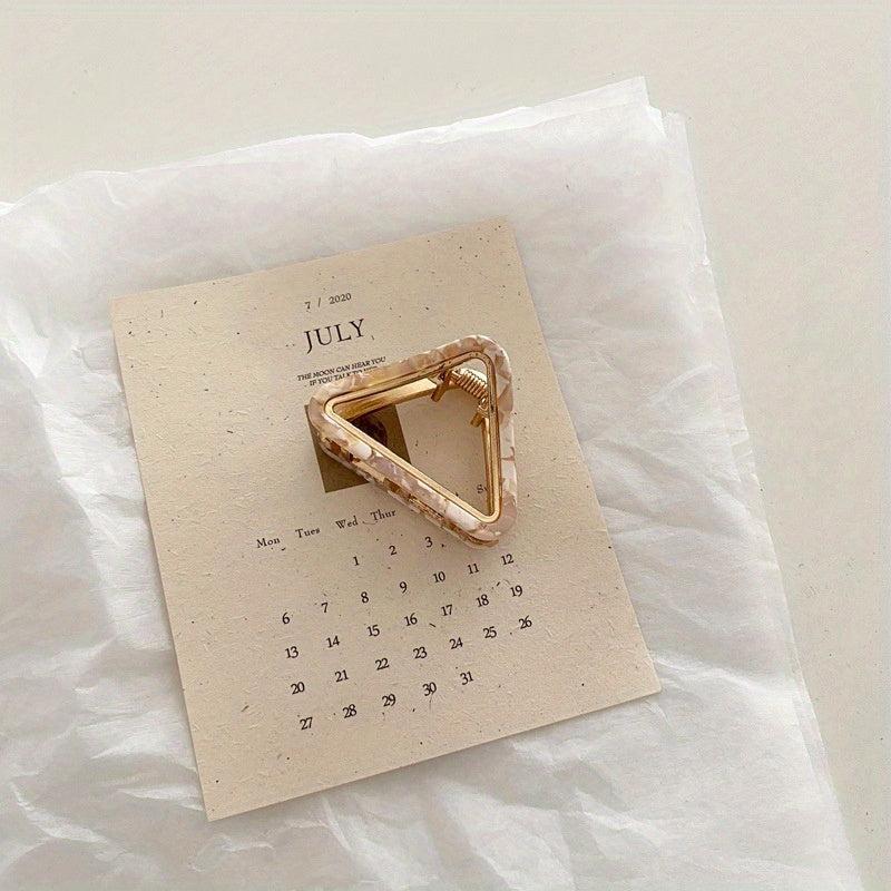 Geometric Acetate Hair Claw Clamps Metal Hair Clip Decorative Hair Accessories