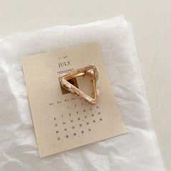 Geometric Acetate Hair Claw Clamps Metal Hair Clip Decorative Hair Accessories