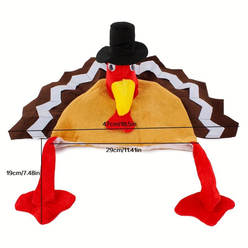 Funny Chicken Leg Hat Thanksgiving Christmas Turkey Carnival Party Cap
