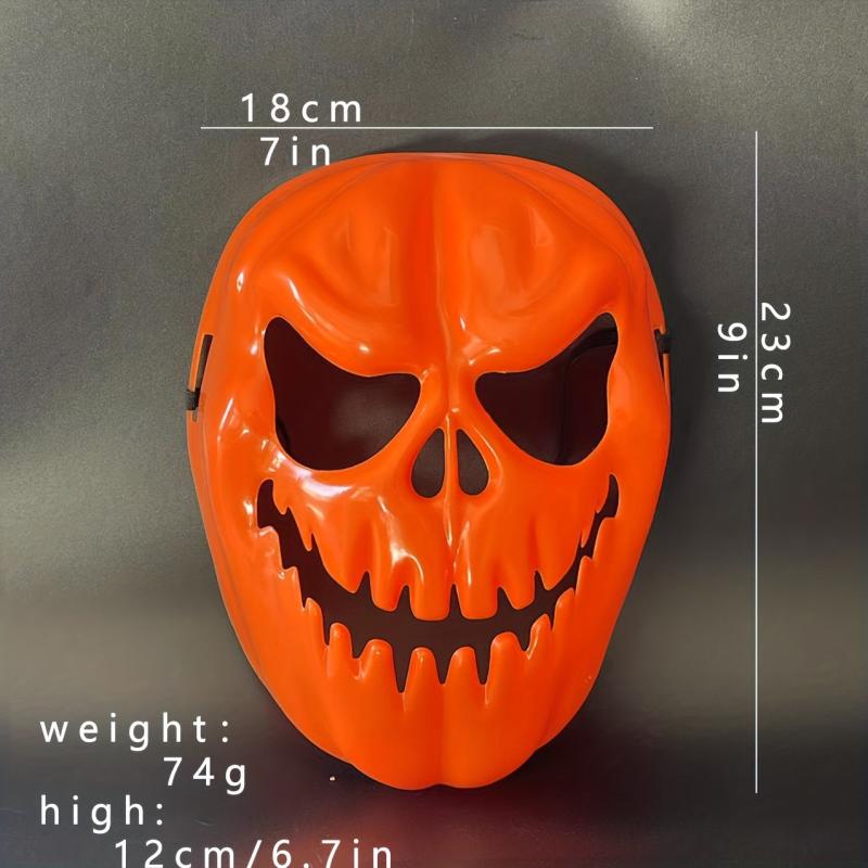 Men's Halloween Pumpkin Mask Scary Dress Up Spooky Ghost Pumpkin Mask