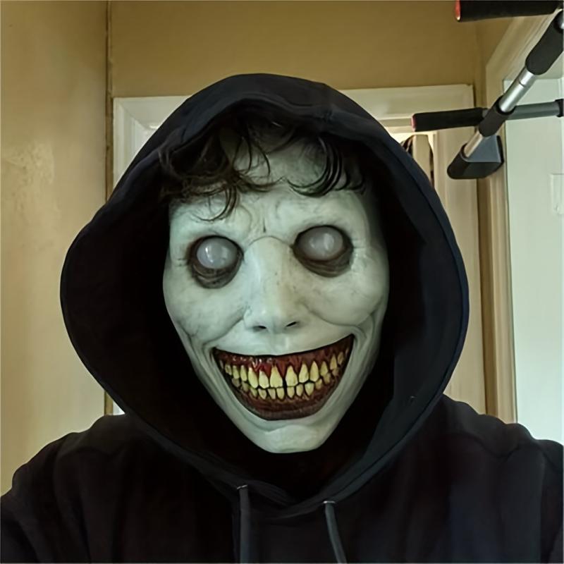 Smile Demon Eye Funny Latex Face Masks Head Cover Halloween Costume Horror Mask