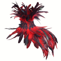 Feather Scarf Shawl Halloween Cosplay Costume Props Feather Cape Shawl