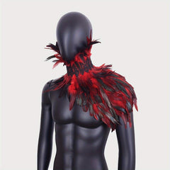 Feather Scarf Shawl Halloween Cosplay Costume Props Feather Cape Shawl