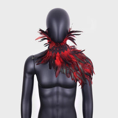 Feather Scarf Shawl Halloween Cosplay Costume Props Feather Cape Shawl