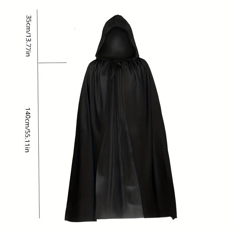 4pcs Halloween Adult Grim Reaper Costume Props Masquerade Set