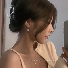 Large Gold Butterfly Metal Hair Claw Hair Accessory for Women Girls