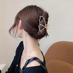 Large Gold Butterfly Metal Hair Claw Hair Accessory for Women Girls