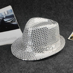 Unisex Sequin Party Show Bowler Hat For Kids