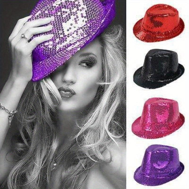 Unisex Sequin Party Show Bowler Hat For Kids