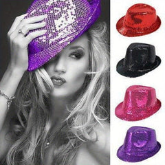 Unisex Sequin Party Show Bowler Hat For Kids