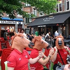 Men's Horse Mask Party Dress Up Horse Head Masks Adults Masquerade