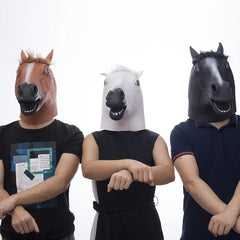 Men's Horse Mask Party Dress Up Horse Head Masks Adults Masquerade