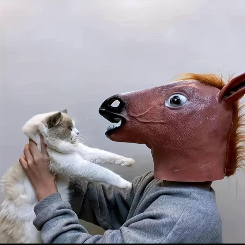 Men's Horse Mask Party Dress Up Horse Head Masks Adults Masquerade