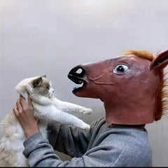 Men's Horse Mask Party Dress Up Horse Head Masks Adults Masquerade