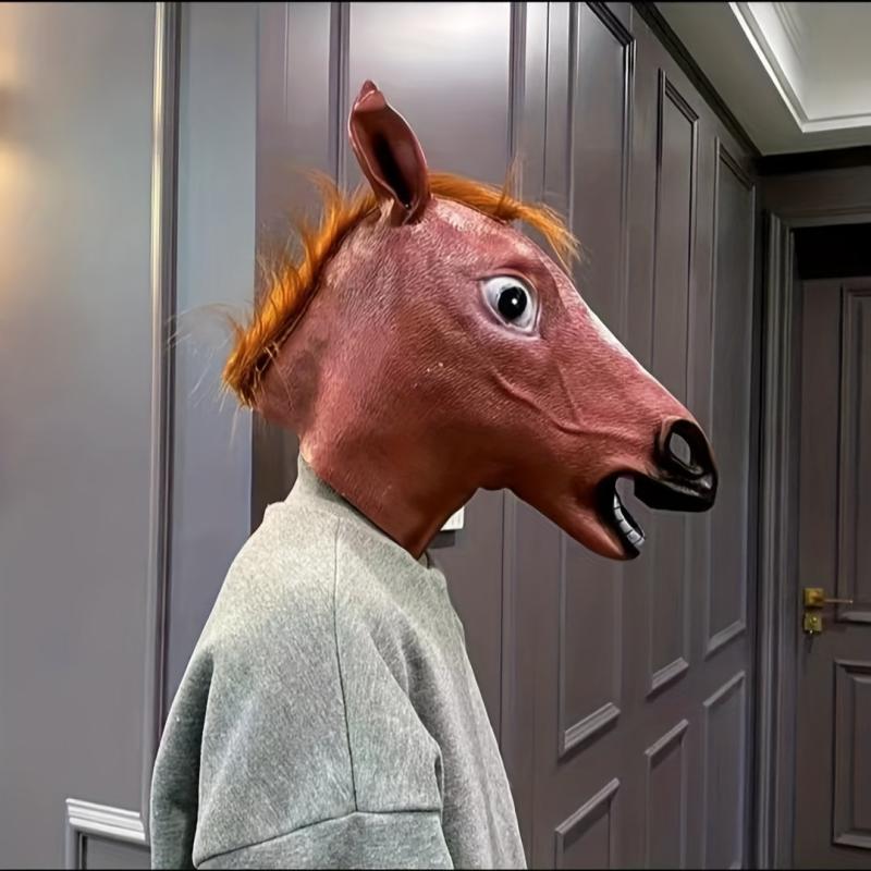 Men's Horse Mask Party Dress Up Horse Head Masks Adults Masquerade