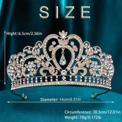 Bridal Rhinestone Wedding Queen Crown Hair Accessories