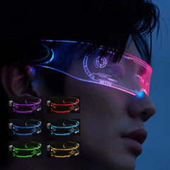 Cyberpunk Men's Glasses for Christmas Party