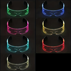 Cyberpunk Men's Glasses for Christmas Party