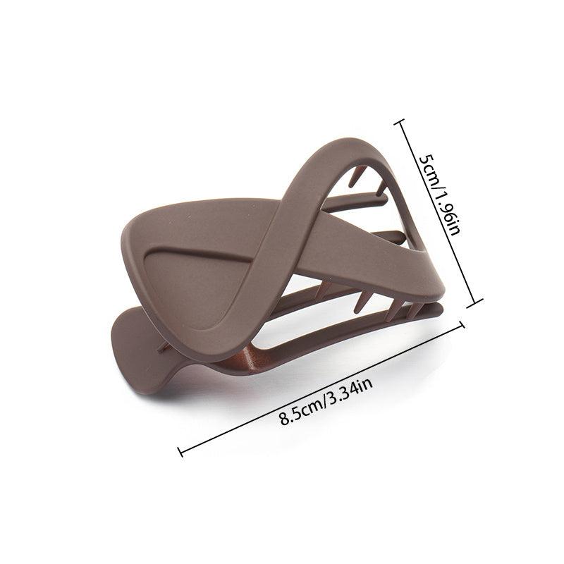 Retro 8-Character Plastic Hair Clip - Fashionable Accessory