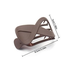 Retro 8-Character Plastic Hair Clip - Fashionable Accessory