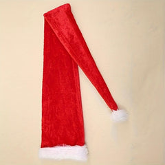 1pc Funny Unique Christmas Supplies Long Christmas Hat Plush Christmas Hat
