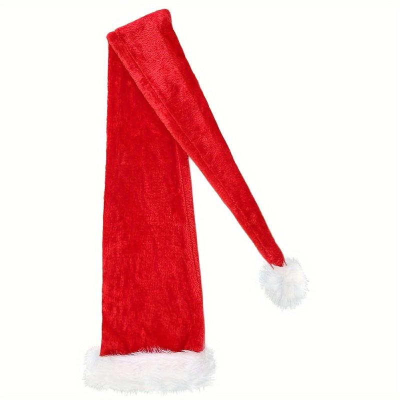 1pc Funny Unique Christmas Supplies Long Christmas Hat Plush Christmas Hat