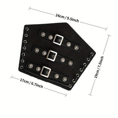 Medieval PU Leather Arm Bracers Knight LARP Renaissance Arm Guards