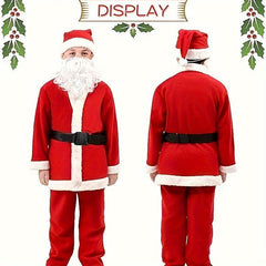 Boys Christmas Santa Claus Costume Set