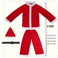 Boys Christmas Santa Claus Costume Set