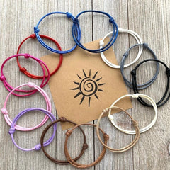 Waterproof Surfer Cord Bracelet Men's Adjustable Couples Bracelet