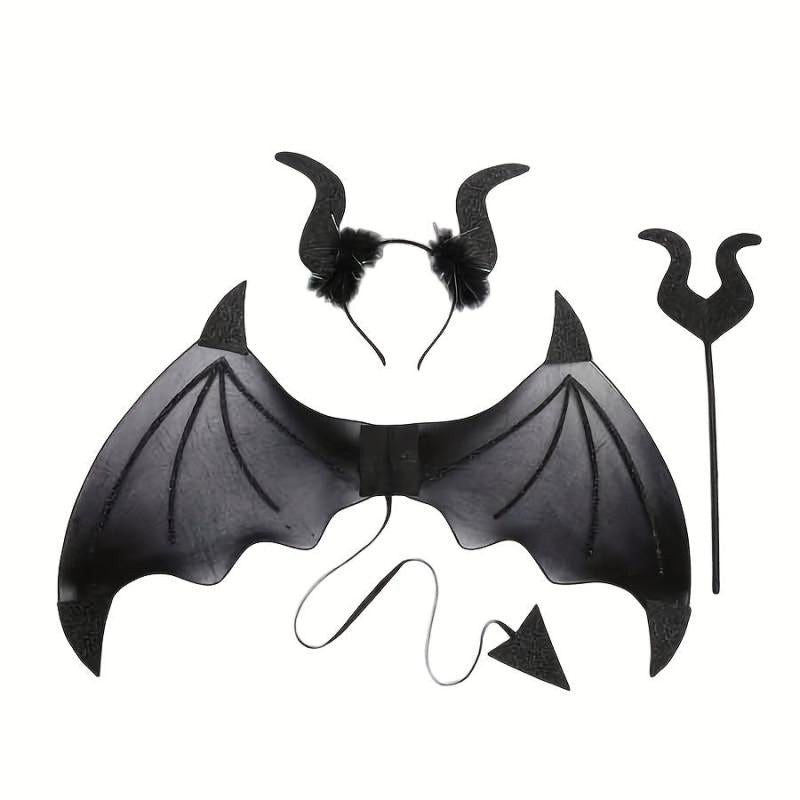 3pcs Devil Wings Suit For Halloween Party