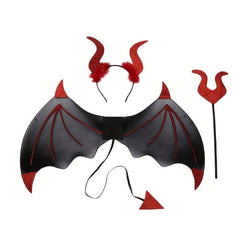 3pcs Devil Wings Suit For Halloween Party